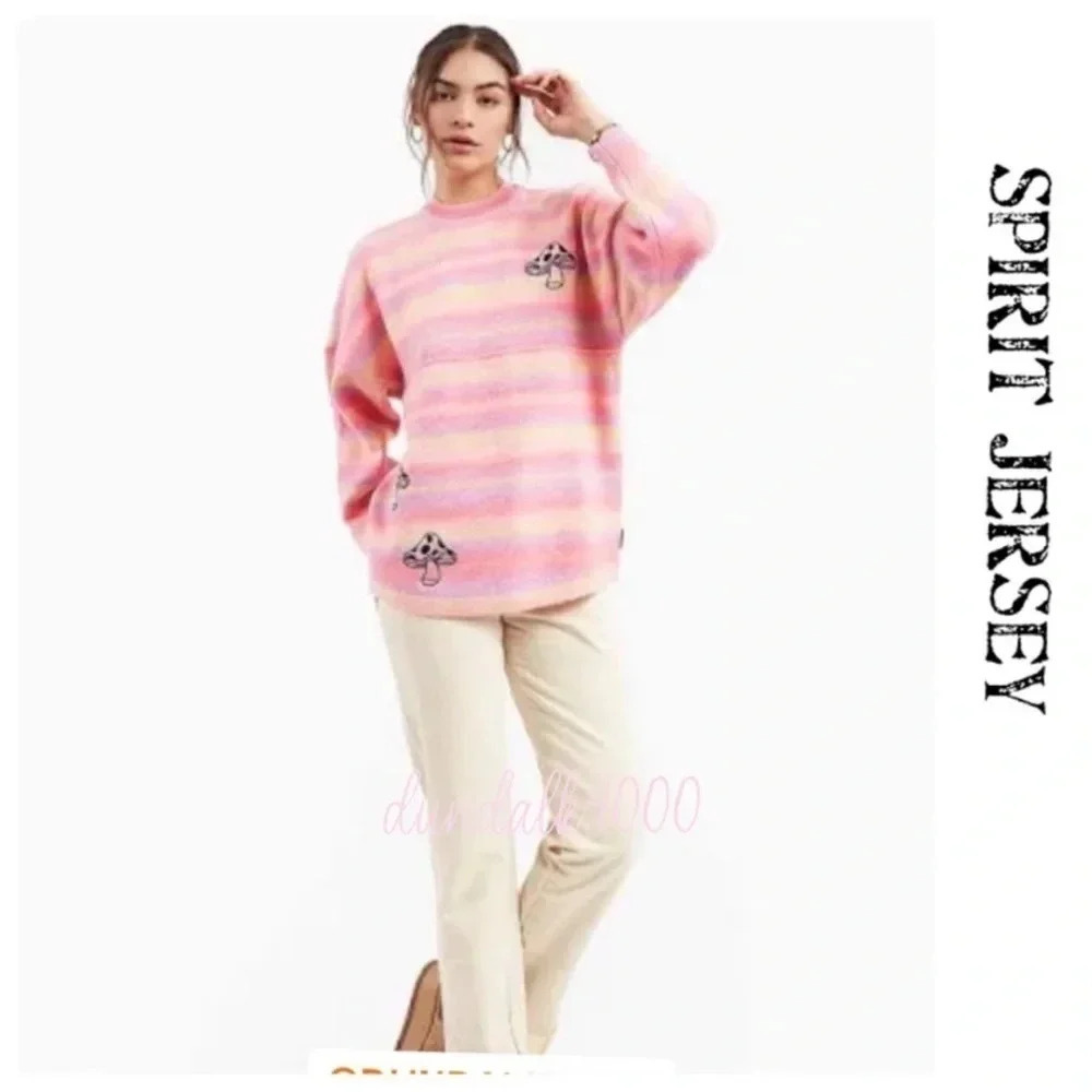 Spirit Jersey Psychedelic Mushroom Knit Sweater S L